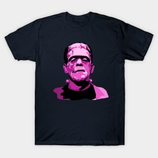 Boris Karloff as Frankenstein's Monster Pink T-Shirt